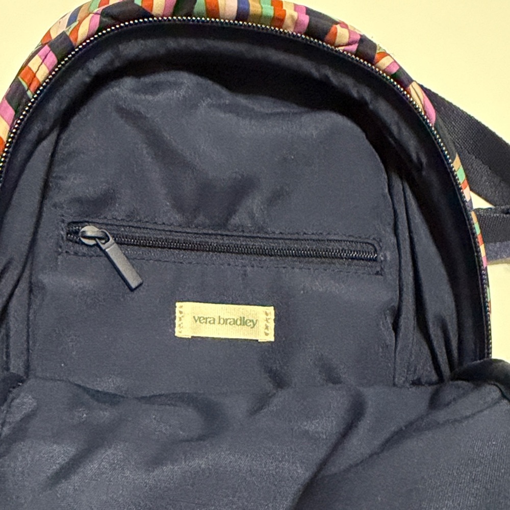 Vera Bradley Multicolor Quilted Essential Sling Backpack NWT - Picture 5 of 6